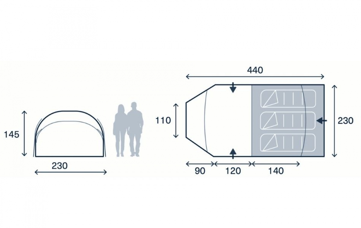 Kampa Wanderlight-K 03 ryhmässä Outdoor / Retkeily Teltat @ Campmarket (82935)
