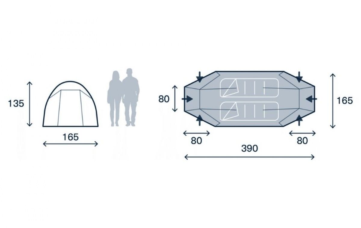 Kampa Mossborn-K 02 ryhmässä Outdoor / Retkeily Teltat @ Campmarket (82936)