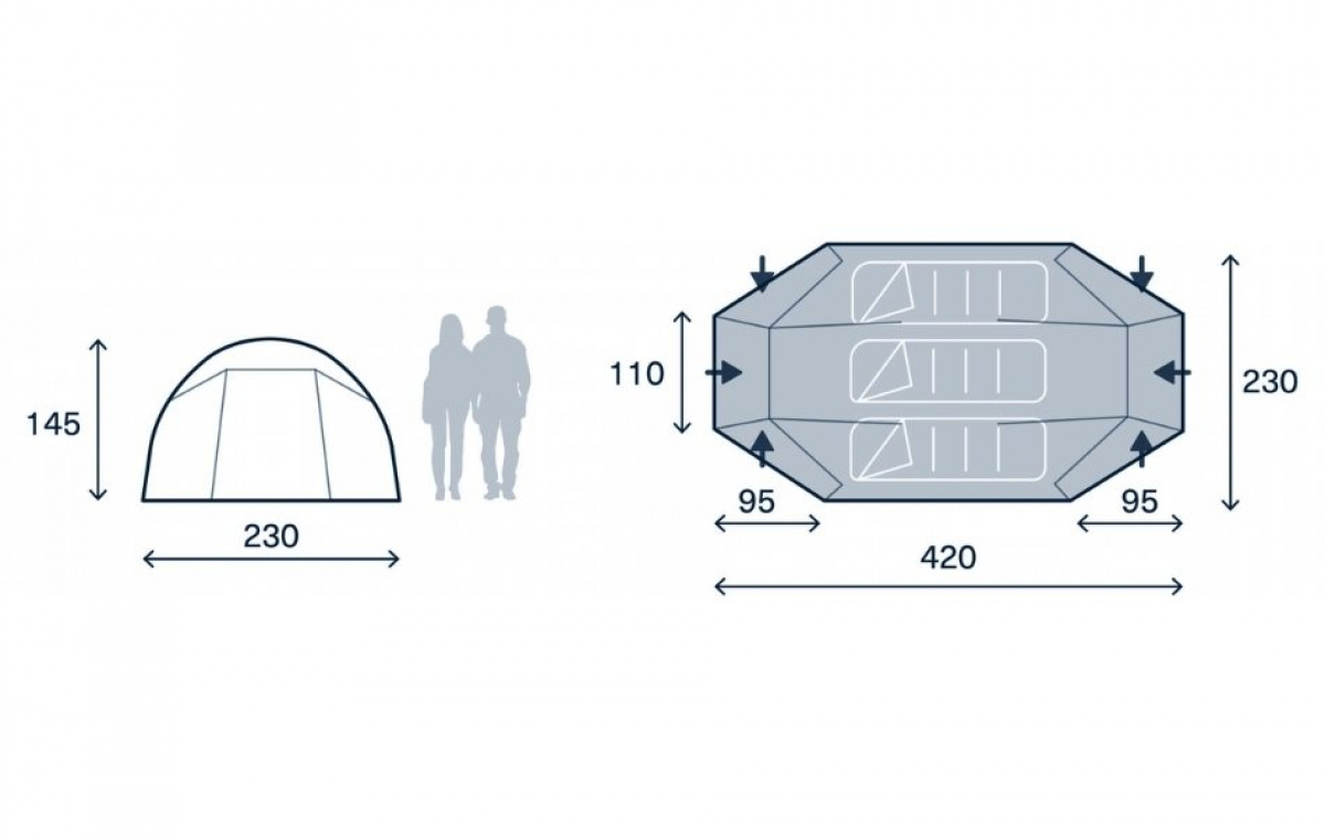 Kampa Mossborn-K 03 ryhmässä Outdoor / Retkeily Teltat @ Campmarket (82937)