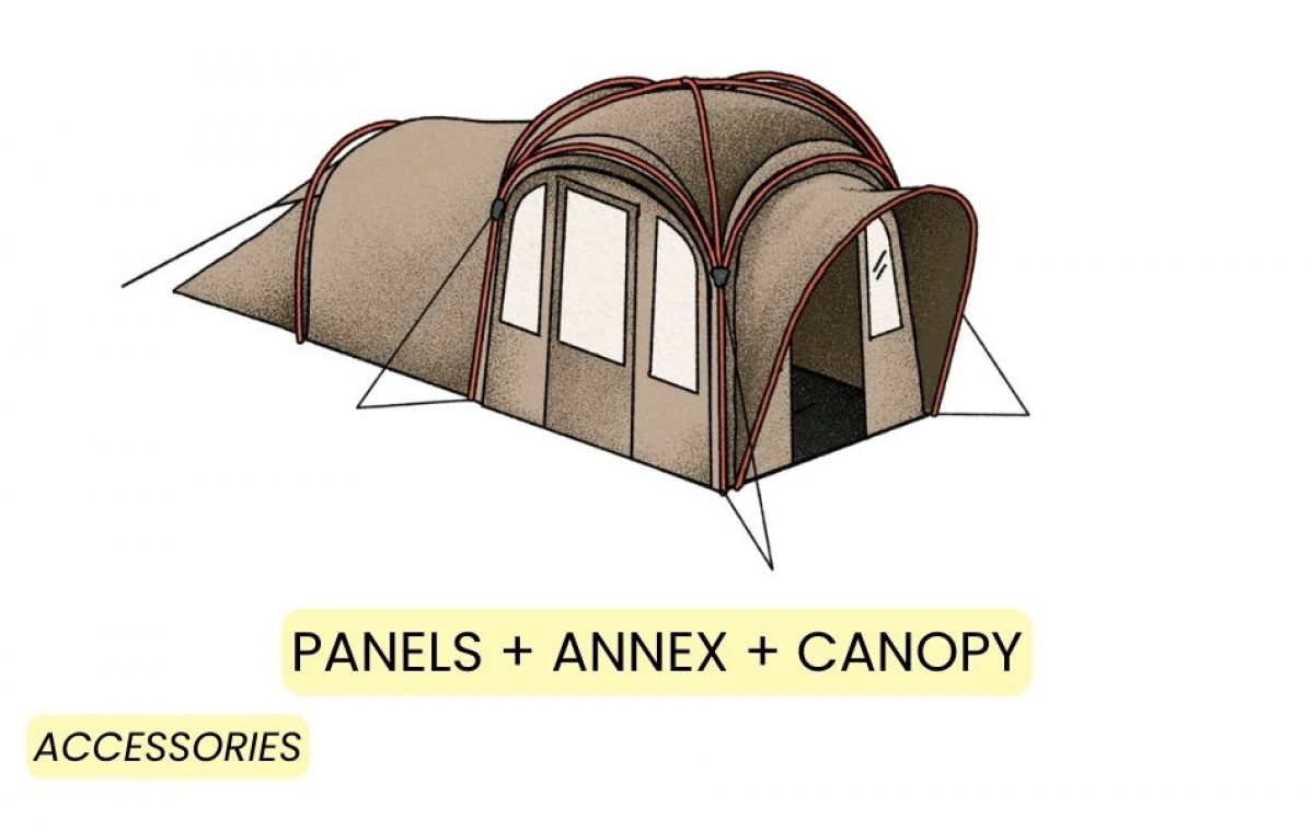 Kampa MOD 250 Dune ryhmässä Outdoor / Retkeily Teltat @ Campmarket (82944)