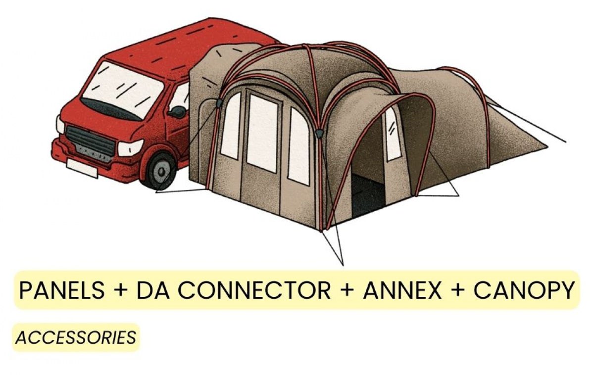 Kampa MOD 250 Dune ryhmässä Outdoor / Retkeily Teltat @ Campmarket (82944)