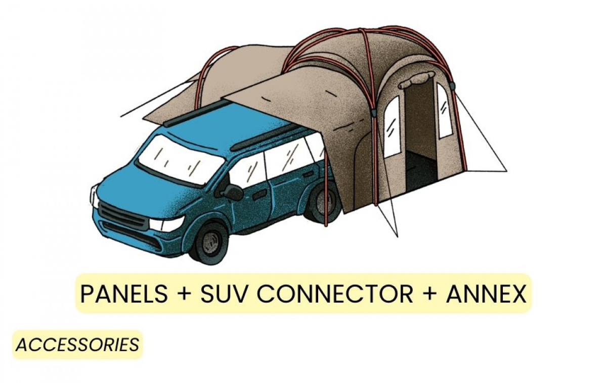 Kampa MOD 250 Dune ryhmässä Outdoor / Retkeily Teltat @ Campmarket (82944)