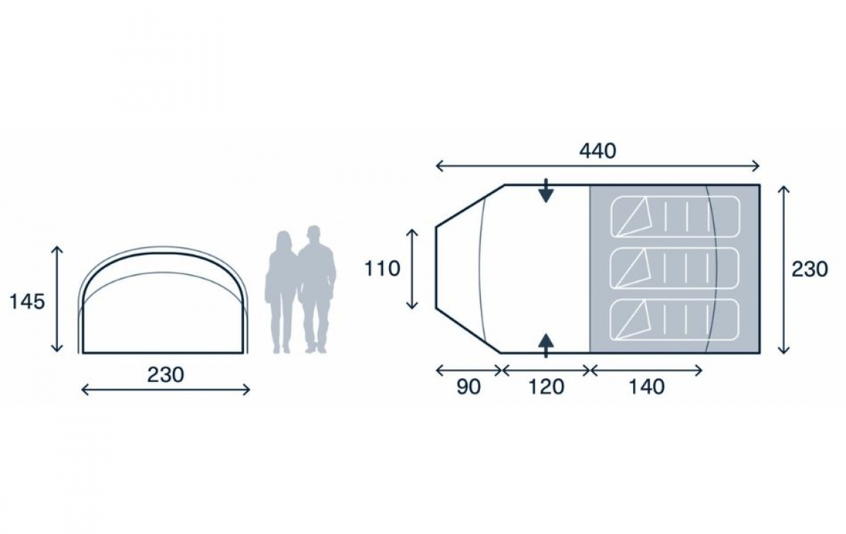Kampa Wanderlight 03 Mushroom ryhmässä Outdoor / Retkeily Teltat @ Campmarket (83015)