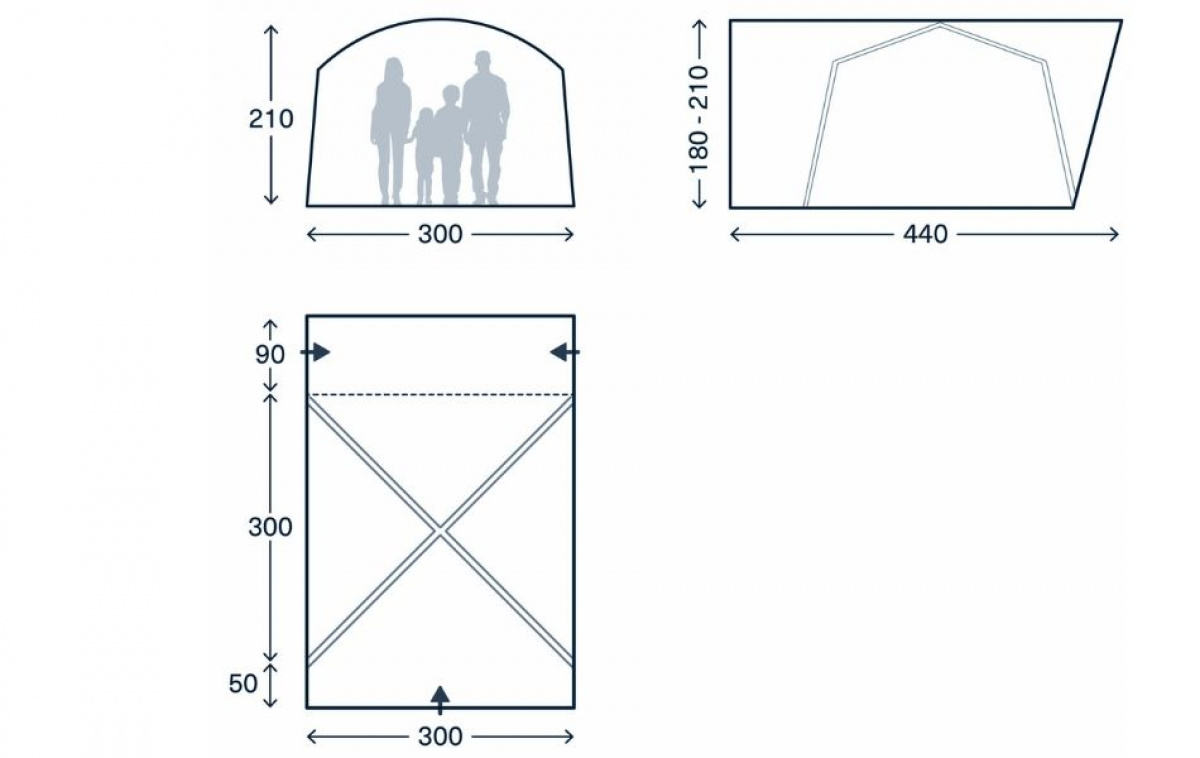 Kampa Roam DA Low ryhmässä Matkailuvaunu & Matkailuauto / Pakettiautot & Retkeilyautot / Teltat Van @ Campmarket (83019)