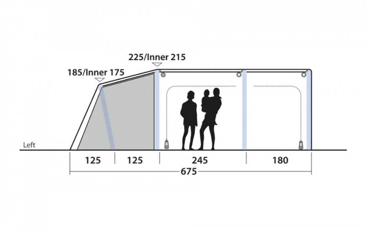 Outwell Boston 6 Air TC ryhmässä Outdoor / Retkeily Teltat @ Campmarket (83069)