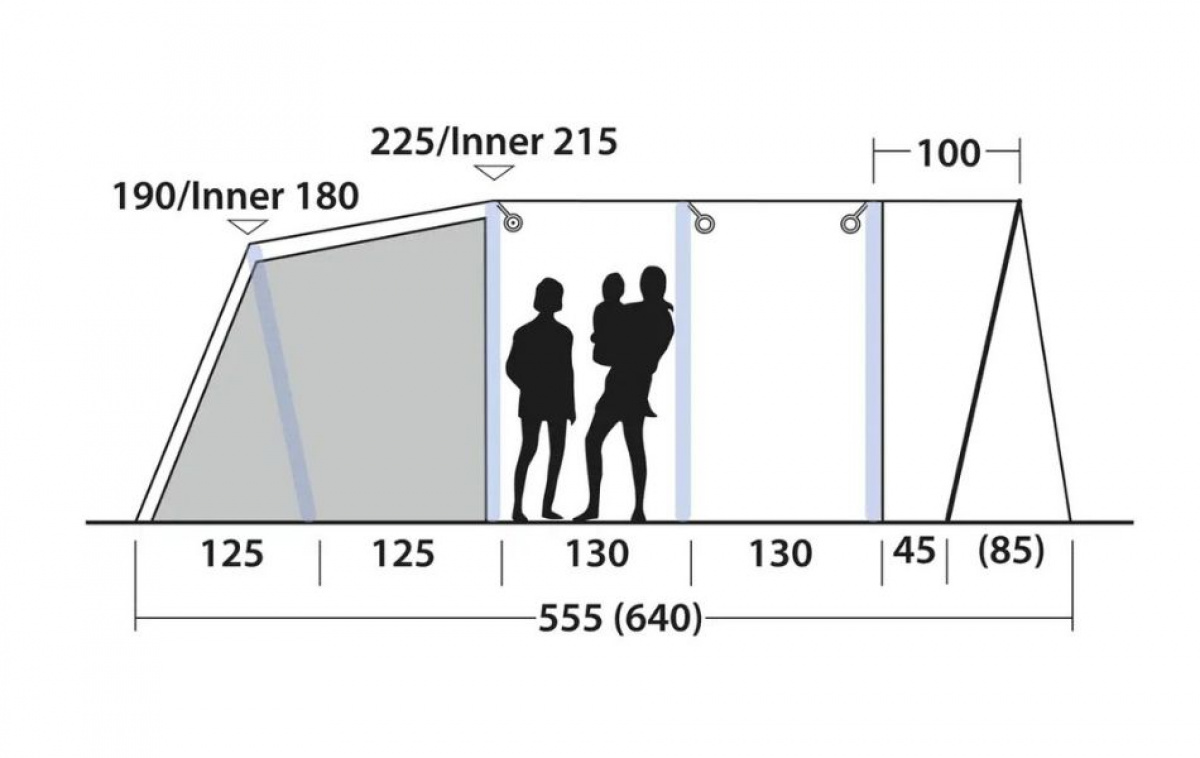 Outwell Florida 6 Air ryhmässä Outdoor / Retkeily Teltat @ Campmarket (83071)