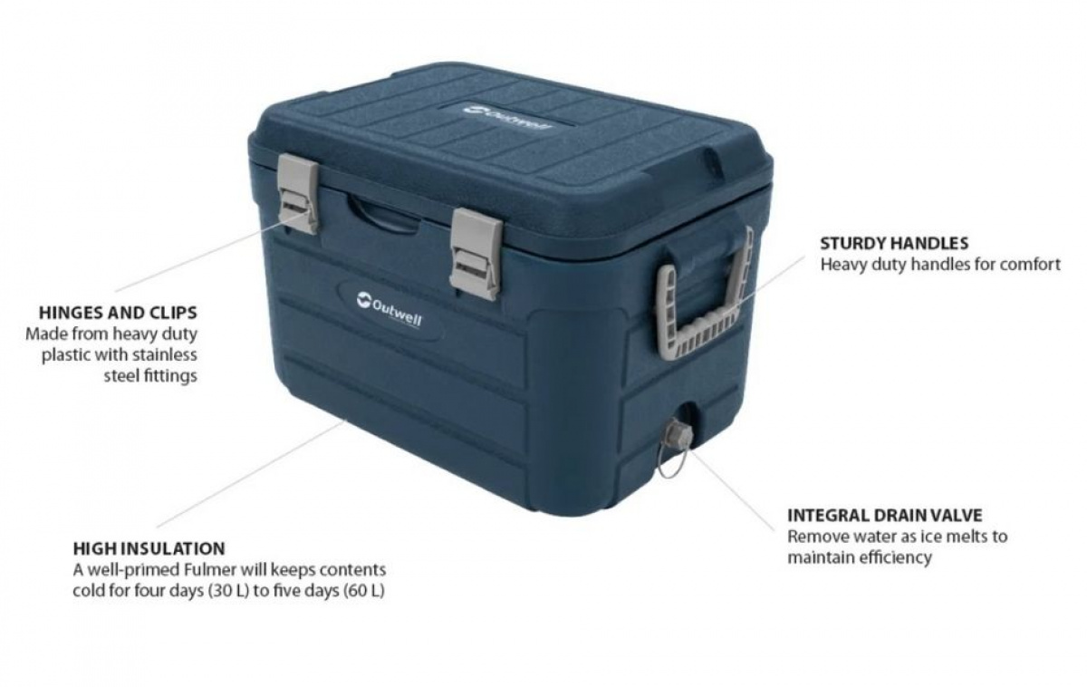 Outwell Kylmälaatikko Fulmar 30 L ryhmässä Matkailuvaunu & Matkailuauto / Lämmitys & Ilmastointi / Jääkaapit & Kylmälaukut / Kylmälaukut @ Campmarket (83158)
