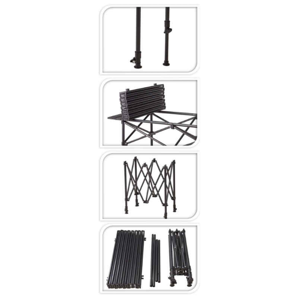 Retkipöytä 95x55cm Korkeus 50-80cm ryhmässä Retkeilykalusteet / Pöydät @ Campmarket (83366)