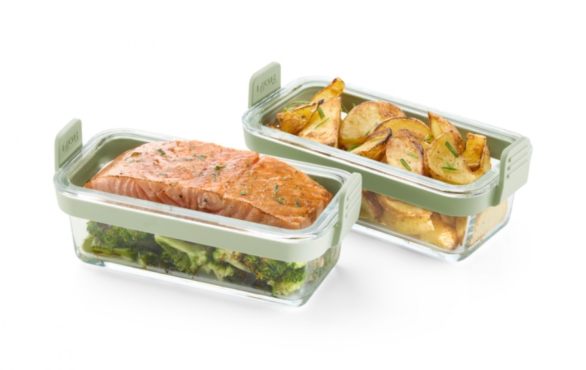 Air Fryer Tupla Suorakulmaista Lasivuokaa 2 kpl ryhmässä Kotitalous & Keittiö / Keittiötarvikkeet / Ruokasäilytys @ Campmarket (83546)