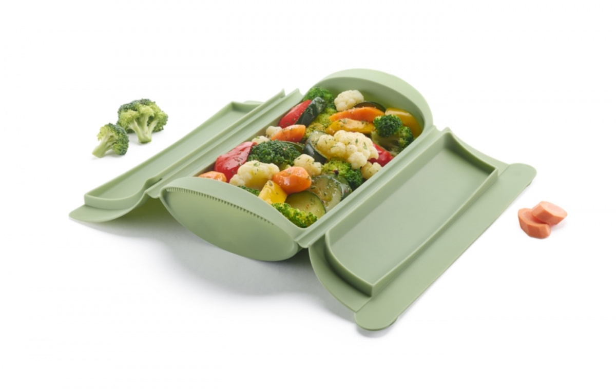 Mikroaaltouuniin Tarkoitettu Höyrykeitin 2 Henkilölle ryhmässä Kotitalous & Keittiö / Keittiötarvikkeet / Keittiötarvikkeet @ Campmarket (83556)