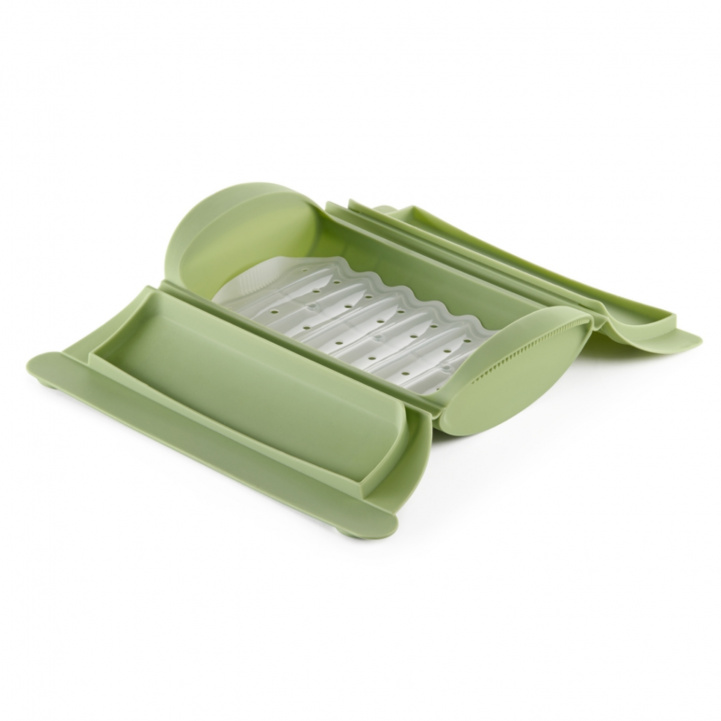 Mikroaaltouuniin Tarkoitettu höyrykeitin Lautasella 2 Henkilölle ryhmässä Kotitalous & Keittiö / Keittiötarvikkeet / Keittiötarvikkeet @ Campmarket (83557)