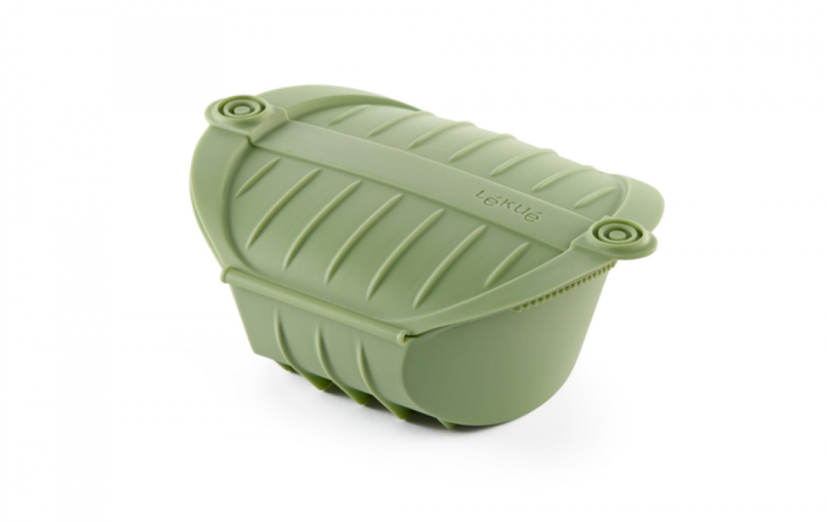 Suuri Mikroaaltouuniin Tarkoitettu Höyrykeitin 2 Henkilölle ryhmässä Kotitalous & Keittiö / Keittiötarvikkeet / Keittiötarvikkeet @ Campmarket (83560)