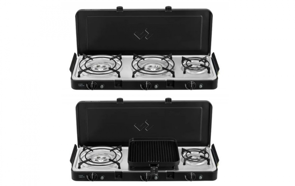 Cadac Kaasuliesi 3-Cook Turbo FFD Deluxe ryhmässä Kotitalous & Keittiö / Keittiölaitteet / Kaasuliedet @ Campmarket (83820)