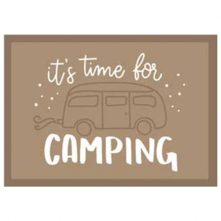 Ovimatto It´s Time For Camping Beige ryhmässä Koti & Sisustus / Ovimatot @ Campmarket (83828)