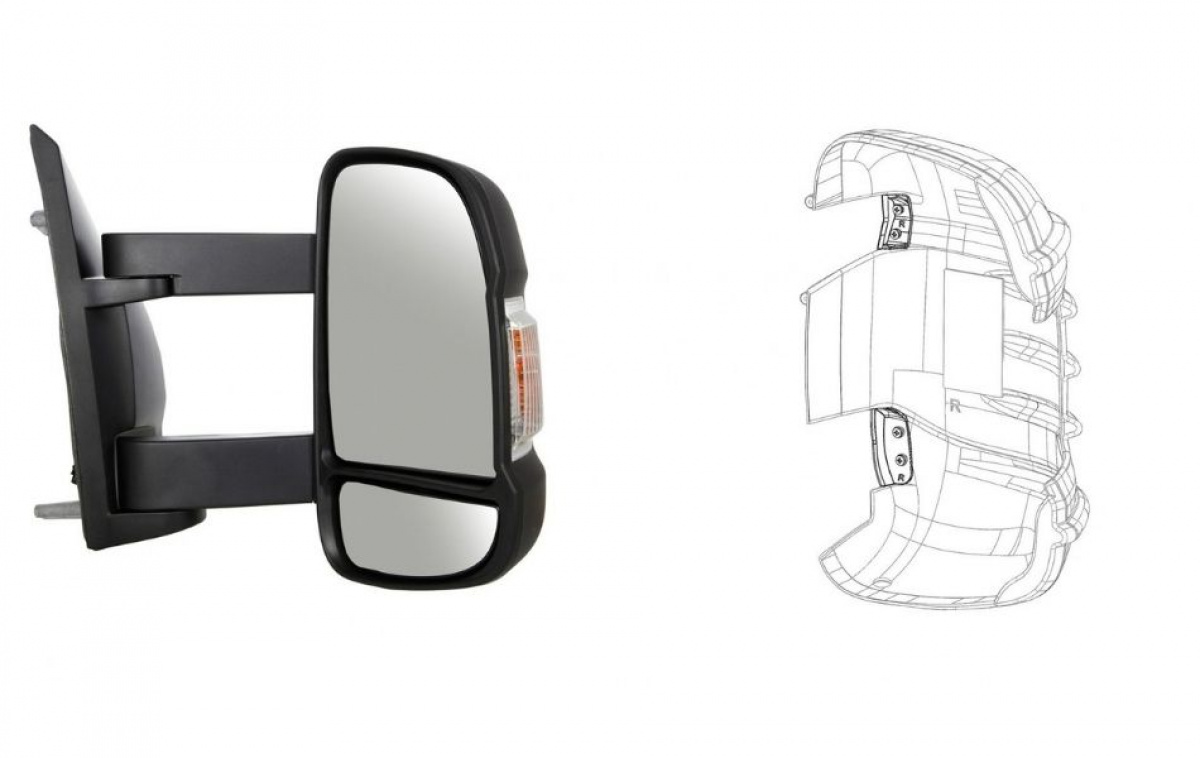 Taustapeilin Kuoret Fiat Ducato 2025> ryhmässä Matkailuvaunu & Matkailuauto / Koriosat / Taustapeilit @ Campmarket (83843)