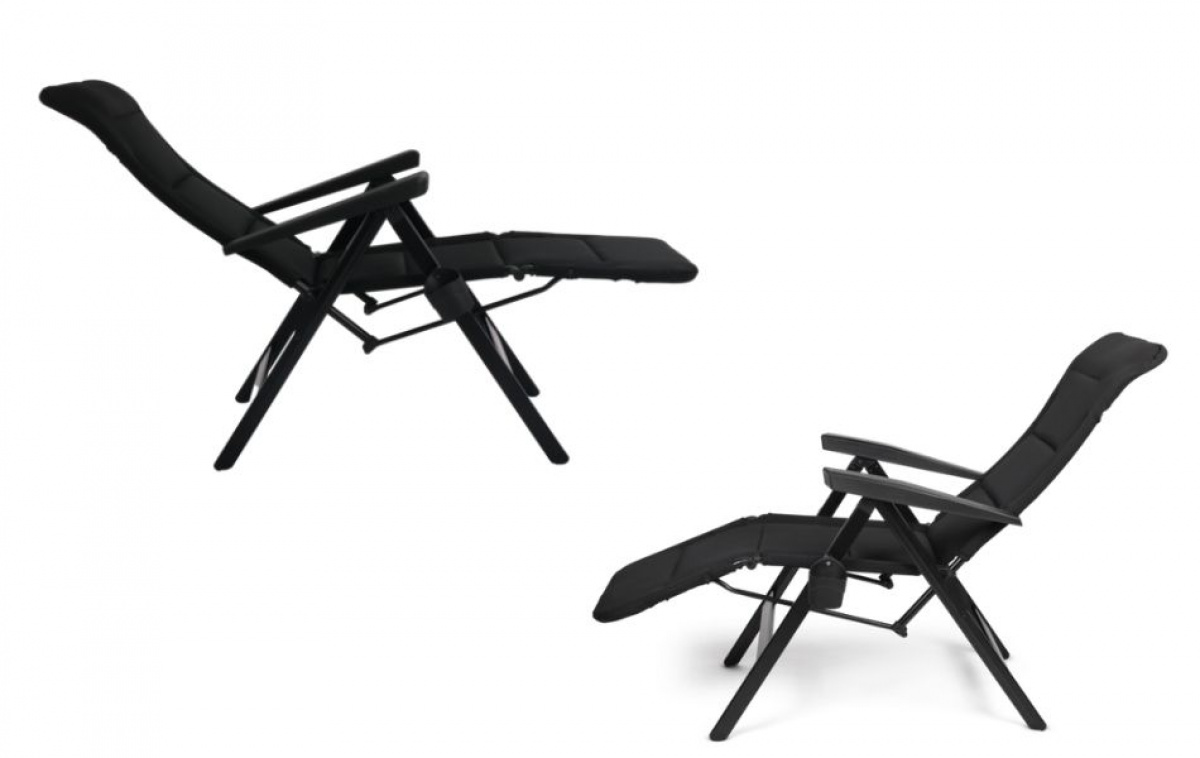 Dometic Gardina Aurinkotuoli Musta ryhmässä Retkeilykalusteet / Tuolit / Muut Tuolit @ Campmarket (83895)