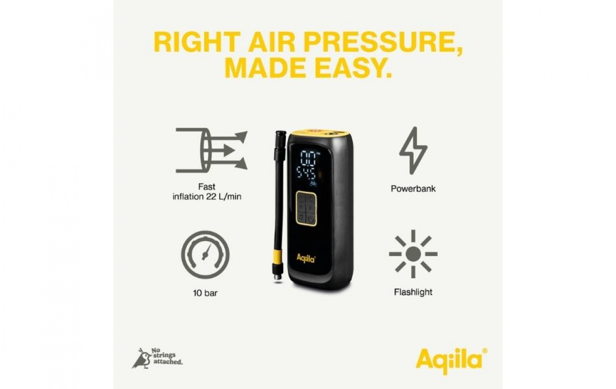 Aqiila Airbird C4 Kannettava Kompressori 4000mAh Musta ryhmässä Muut Tuotteet / Autotarvikkeet @ Campmarket (83992)