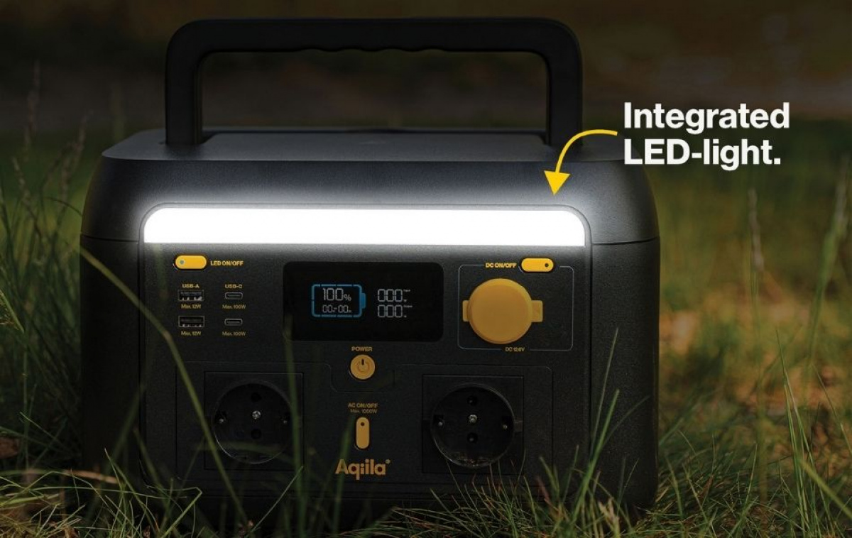 Aqiila Powerbird Powerstation S1000V2 ryhmässä Matkailuvaunu & Matkailuauto / Elektroniikka / Sähkökeskukset & Sähkögeneraattorit / Voimalaitokset @ Campmarket (83995)
