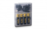 Aqiila Ladattavat AAA-Paristot USB-C 4 kpl