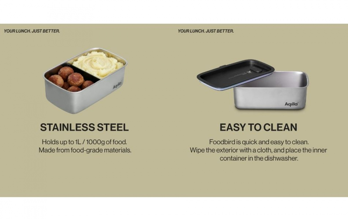 Aqiila Foodbird Ladattava Lämmitettävä ja Jäädytettävä Eväsrasia PL5 ryhmässä Outdoor / Leirintäkeittiöt & Ruoanlaitto Välineet @ Campmarket (84007)