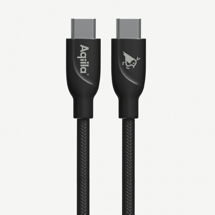 Aqiila Cablebird Latauskaapeli USB C-C 240W Musta ryhmässä Muut Tuotteet / Tarvikkeet Puhelimeen & Tablettiin @ Campmarket (84013)