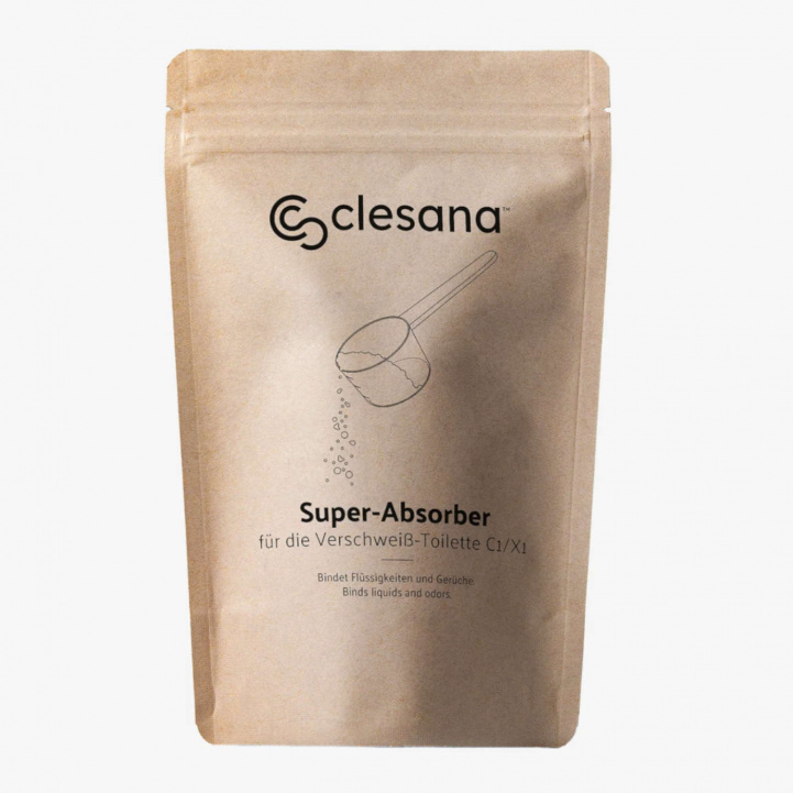 Clesana Super Absorber C1/X1 1kg ryhmässä Vesi & Sanitaatio / WC-istuimet / Retkeily WC / Lisätarvikkeet @ Campmarket (84054)