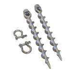 Campmaster Maaruuvi 30 cm Alumiinia 2-pack