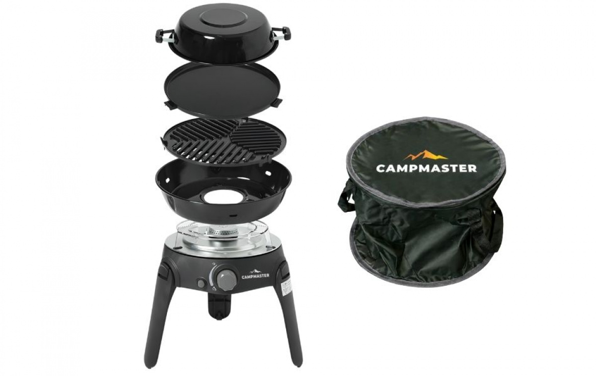 Campmaster Kannettava Kaasugrilli ryhmässä Kotitalous & Keittiö / Grillit / Kaasugrillit @ Campmarket (84268)