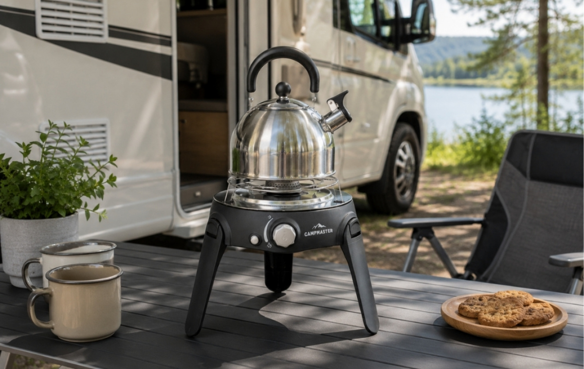 Campmaster Kannettava Kaasugrilli ryhmässä Kotitalous & Keittiö / Grillit / Kaasugrillit @ Campmarket (84268)