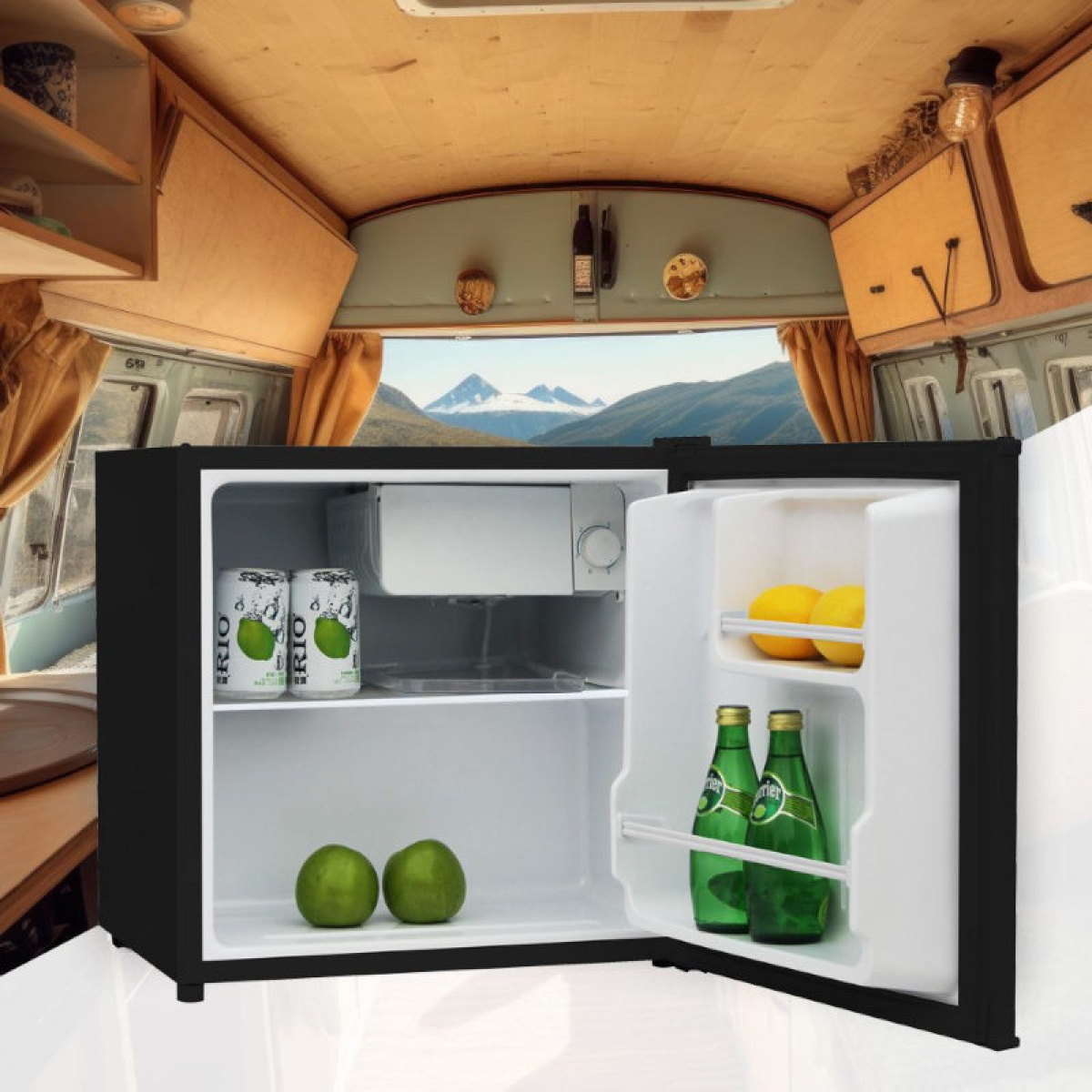Manta Jääkaappi 46L 230v Musta ryhmässä Matkailuvaunu & Matkailuauto / Lämmitys & Ilmastointi / Jääkaapit & Kylmälaukut / Muut jääkaapit/pakastimet @ Campmarket (84277)