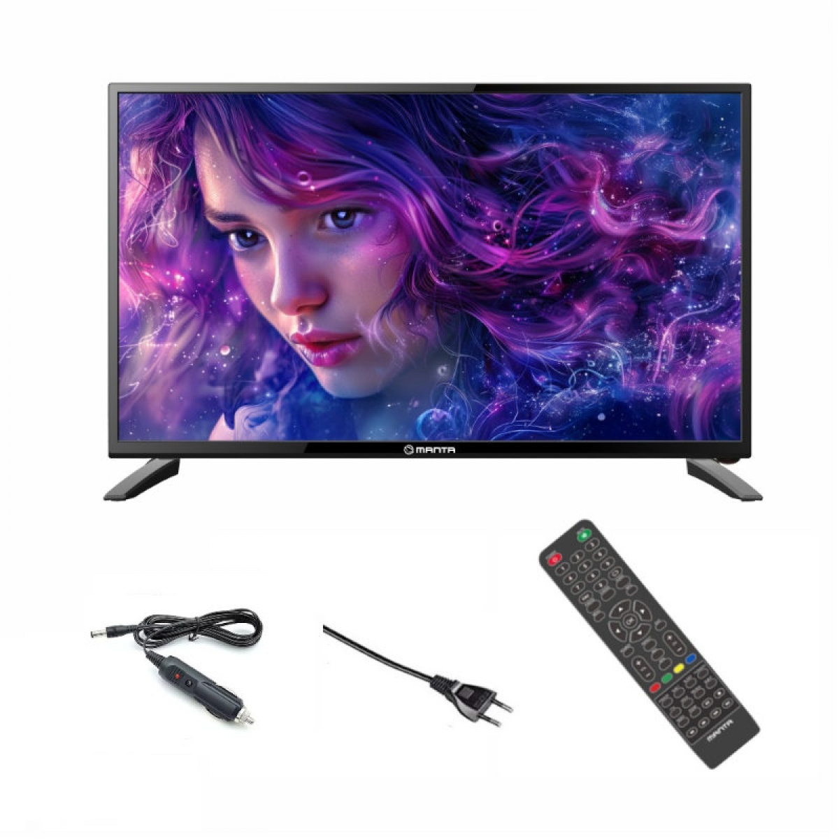 Manta LED-TV 24 tuumaa 12-230v ryhmässä Matkailuvaunu & Matkailuauto / Elektroniikka / TV, Kuva & Ääni / TV, Kuva & Ääni @ Campmarket (84284)
