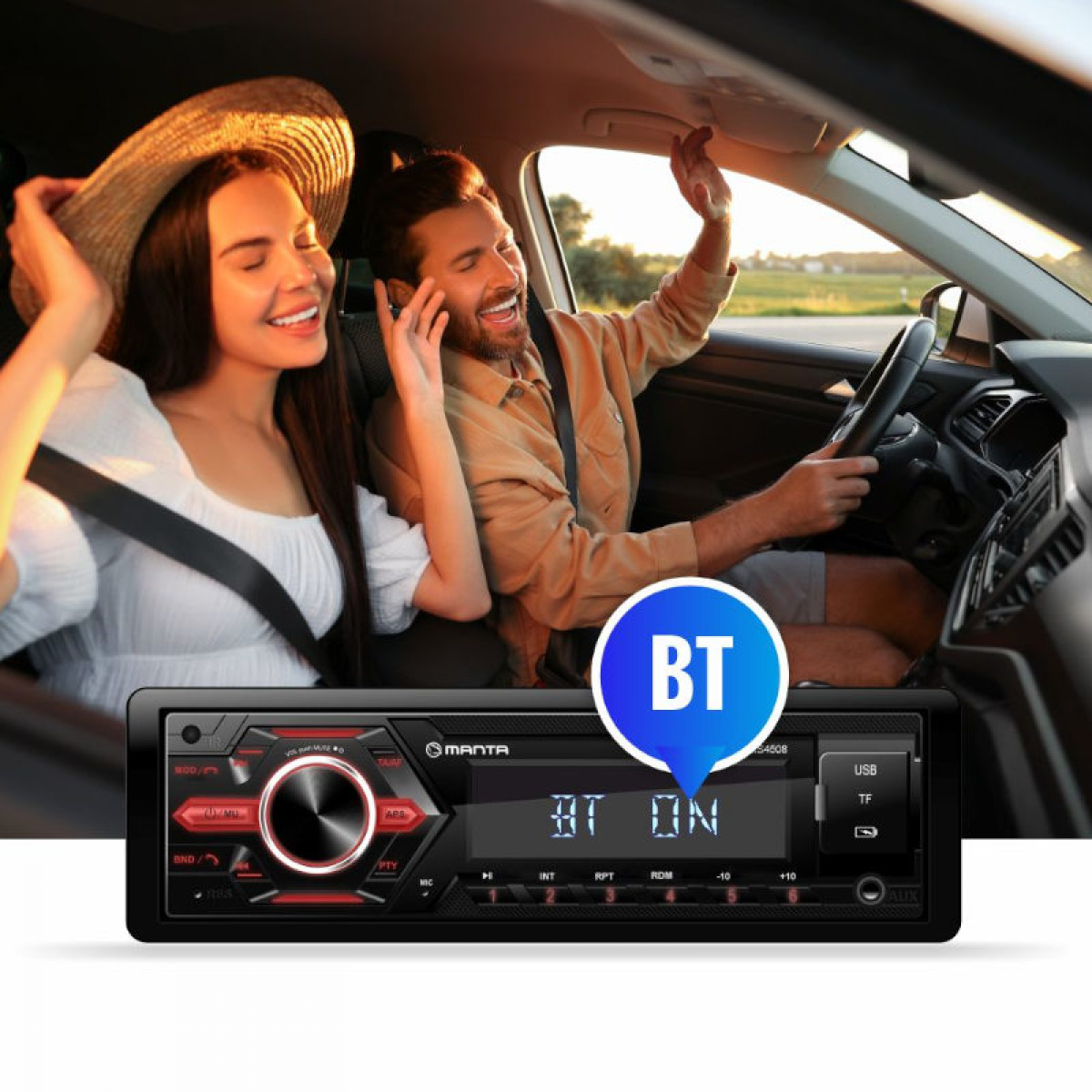 Manta Auto Stereo Ottawa RS4508 ryhmässä Matkailuvaunu & Matkailuauto / Elektroniikka / TV, Kuva & Ääni @ Campmarket (84289)