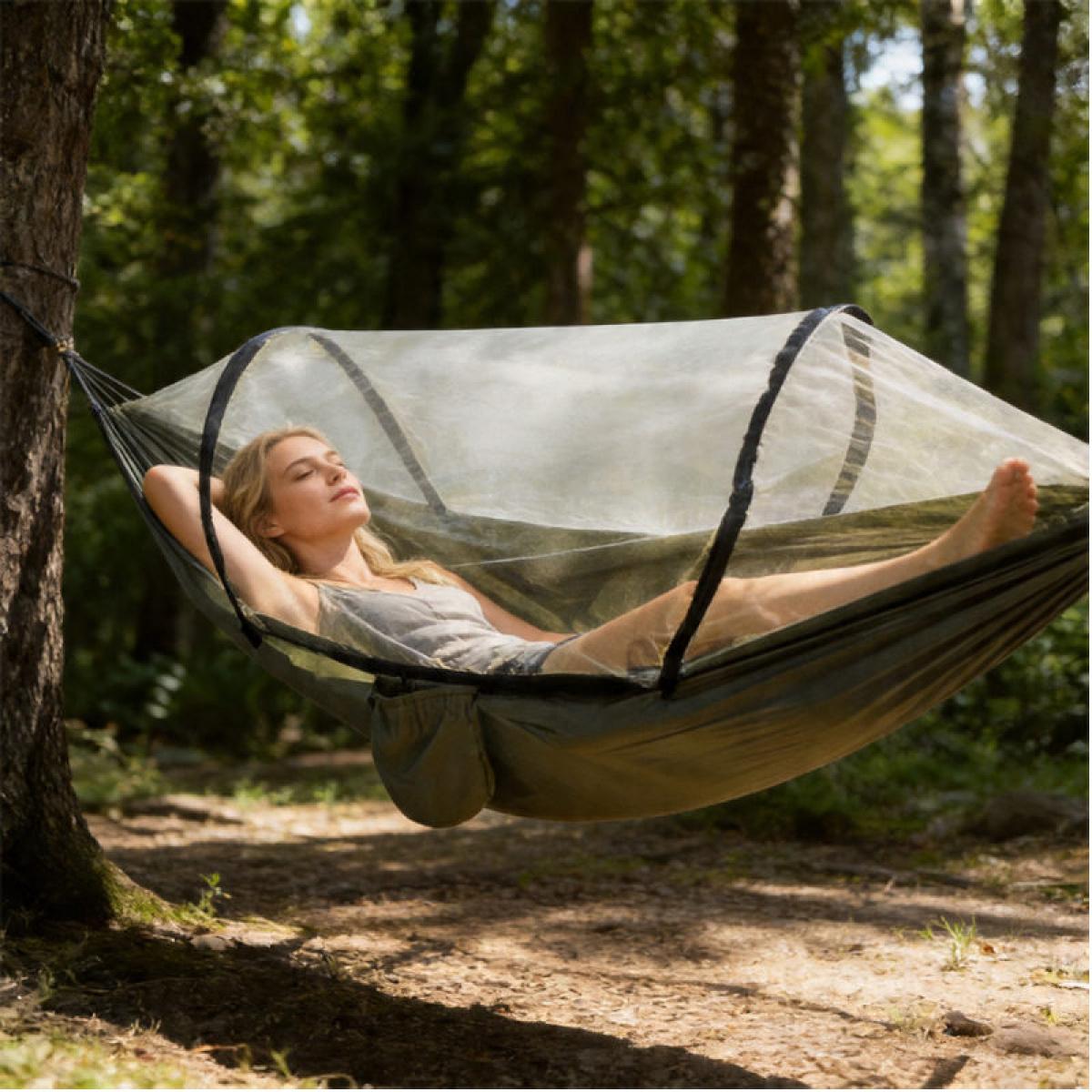 Riippumatto hyttysverkolla ryhmässä Outdoor / Makuuvälineet @ Campmarket (84340)