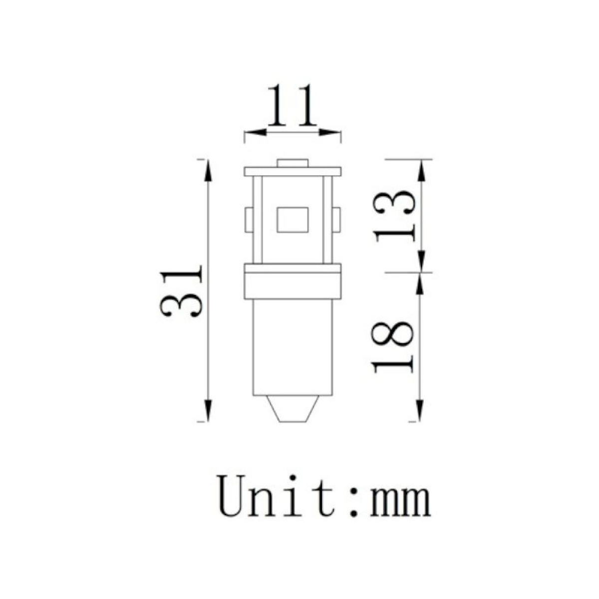 Ba9s-5 Led ryhmässä Matkailuvaunu & Matkailuauto / Elektroniikka / Sisävalaistus / LED-Valaistus / LED-vaihtolamput @ Campmarket (84355)
