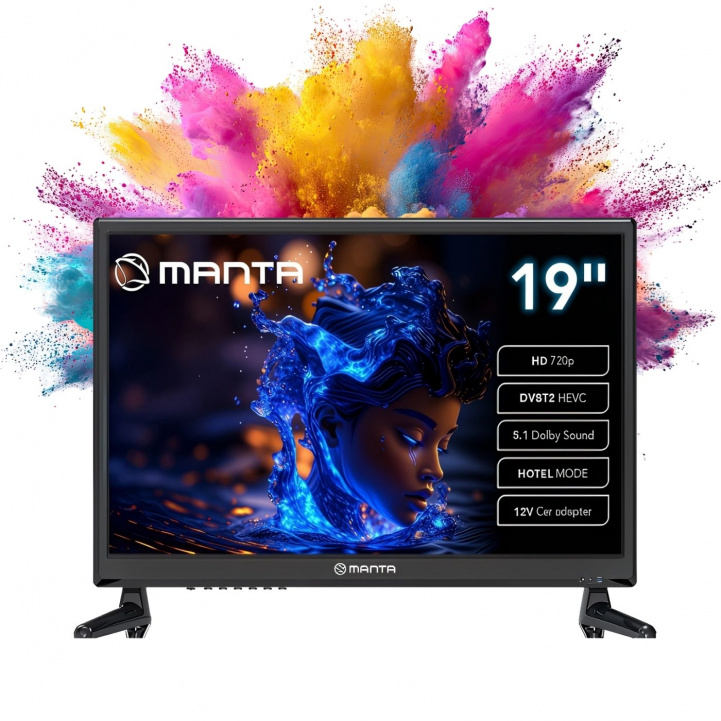 Manta LED-TV 19 tuumaa 12–230 V ryhmässä Matkailuvaunu & Matkailuauto / Elektroniikka / TV, Kuva & Ääni / TV, Kuva & Ääni @ Campmarket (84474)