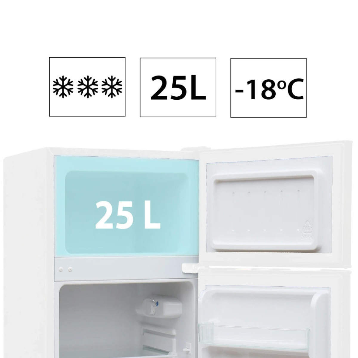 Manta Jääkaappi ja Pakastin 88L Valkoinen ryhmässä Matkailuvaunu & Matkailuauto / Lämmitys & Ilmastointi / Jääkaapit & Kylmälaukut / Muut jääkaapit/pakastimet @ Campmarket (84599)