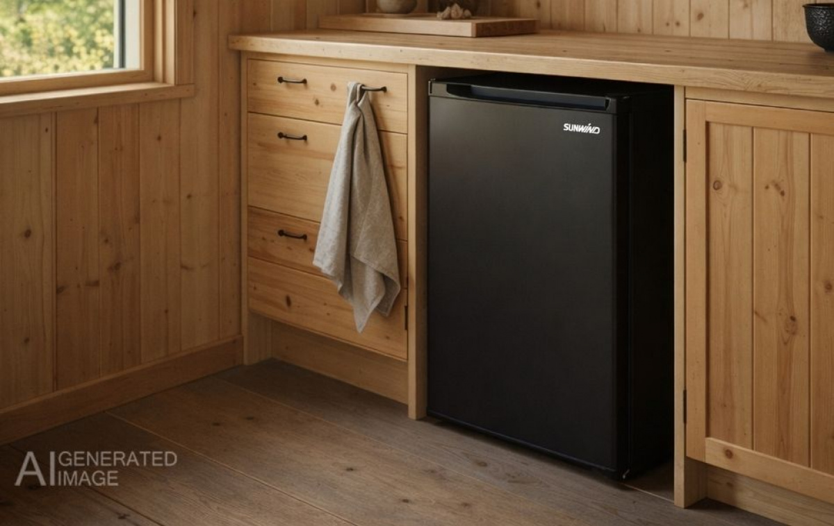 Sunwind Kompressorijääkaappi Nova 70L Musta 12/24V ryhmässä Matkailuvaunu & Matkailuauto / Lämmitys & Ilmastointi / Jääkaapit & Kylmälaukut / Kompressorijääkaappi @ Campmarket (84784)