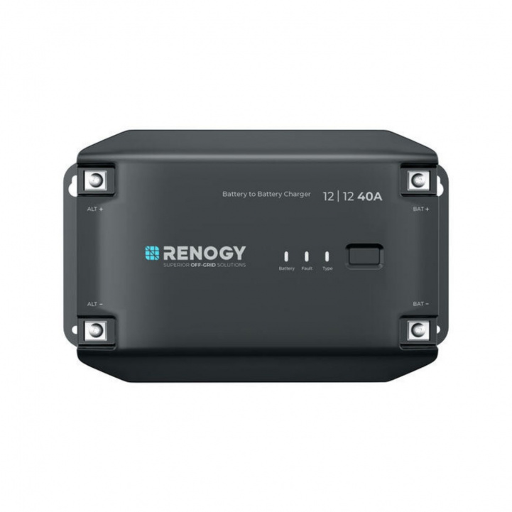 Renogy DC/DC-Laturi 40A Bluetooth ryhmässä Matkailuvaunu & Matkailuauto / Elektroniikka / Akut & Muuntimet / Akkulaturit @ Campmarket (84911)