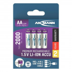 Ansmann Ladattavat Paristot AA 4-pack