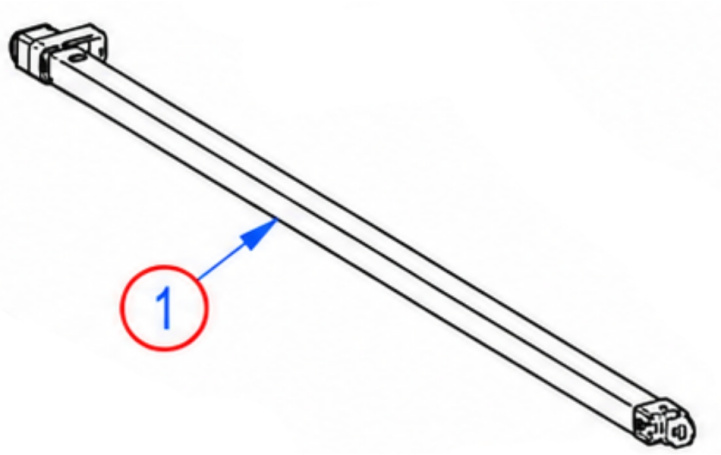 Varsi Vasen 2,3 m (Pos 1) ryhmässä Etuteltat & Markiisit / Markiisit / Matkailuvaunu Markiisit / Varaosat Matkailuvaunun Markiiseihin / Varaosat Thule / Omnistor @ Campmarket (85168_01)